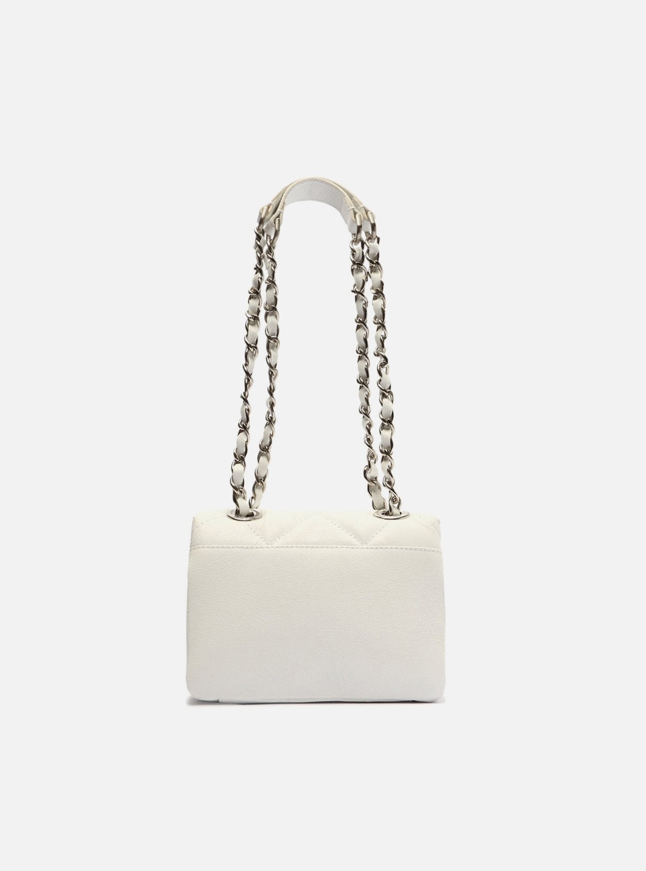 Bolsa Tiracolo Branca Couro Mizz Pequena