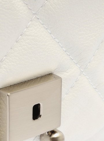 Bolsa Tiracolo Branca Couro Mizz Pequena