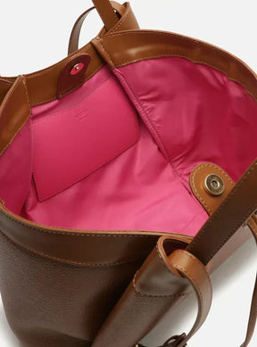 Bolsa Tote Marrom Grande Bag Charm