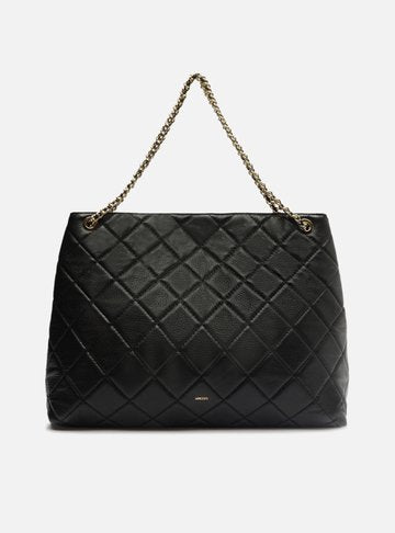 Bolsa Tote Preta Emily Grande