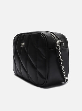 Bolsa Tiracolo Preta Pequena Costuras