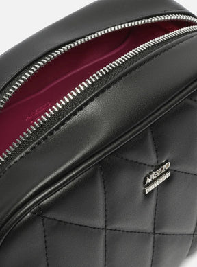 Bolsa Tiracolo Preta Pequena Costuras