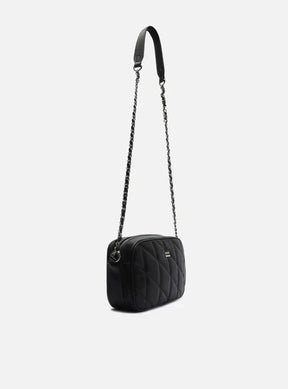 Bolsa Tiracolo Preta Pequena Costuras