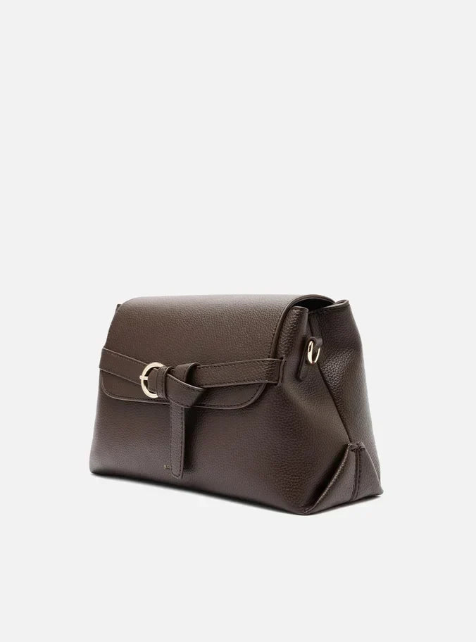 Bolsa Tiracolo Marrom Média