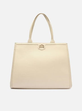 Bolsa Shopping Branca Croco Valentina Grande