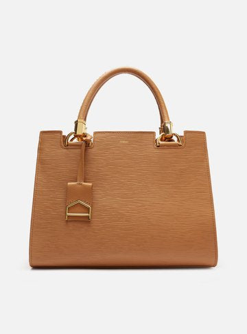 Tote Preta Couro Wave Abraccio Grande