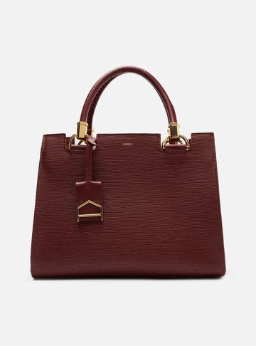 Tote Preta Couro Wave Abraccio Grande