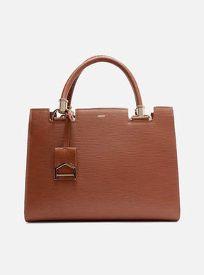 Tote Preta Couro Wave Abraccio Grande