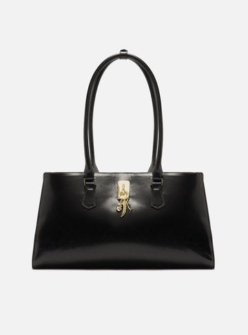 Bolsa Tote Preta Emily Grande