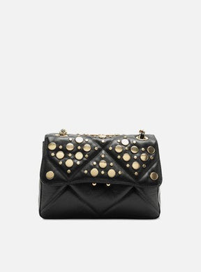 Bolsa Tiracolo Off-White Couro Mizz Média