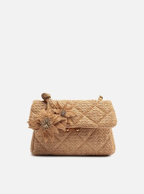 Bolsa Tiracolo Preta Couro Mizz Média