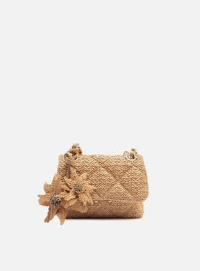 Bolsa Tiracolo Branca Couro Mizz Pequena