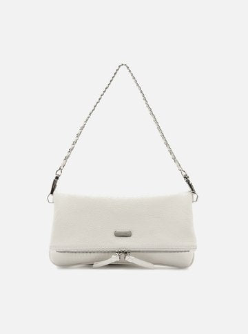 Bolsa Tiracolo Off-White Couro Mizz Média